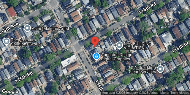 Aerial map of 115-27 155 STREET, Queens