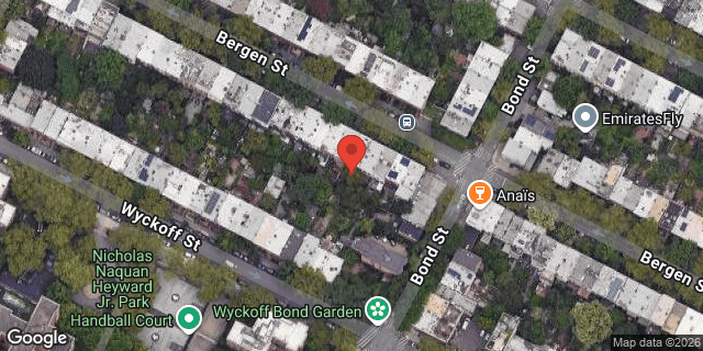 Aerial map of 184 1/2 BERGEN STREET, Brooklyn