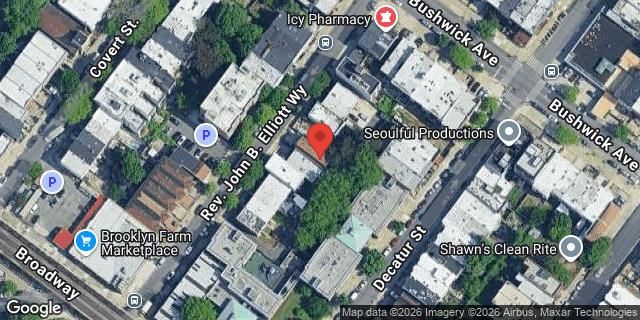Aerial map of 30 SCHAEFER STREET, Brooklyn