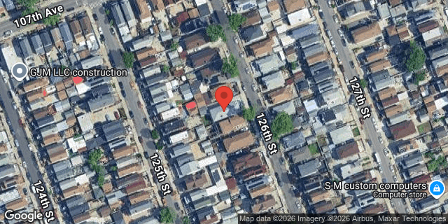 Aerial map of 107-30 126 STREET, Queens
