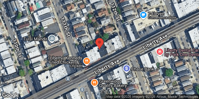 Aerial map of 111-09 LIBERTY AVENUE, Queens
