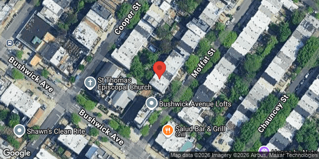 Aerial map of 69 MOFFAT STREET, Brooklyn