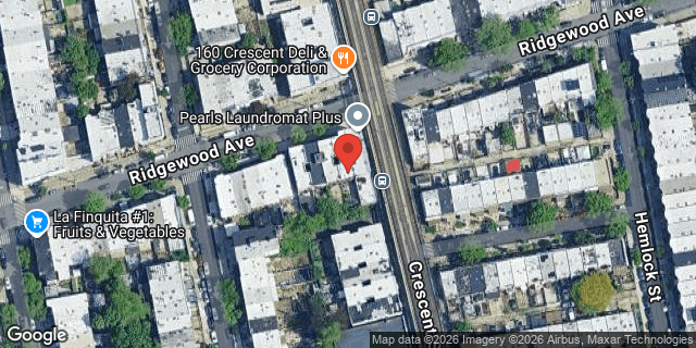 Aerial map of 428 RIDGEWOOD AVENUE, Brooklyn