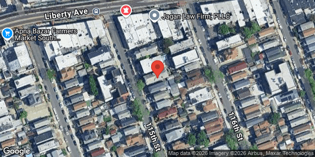 Aerial map of 104-25 115 STREET, Queens