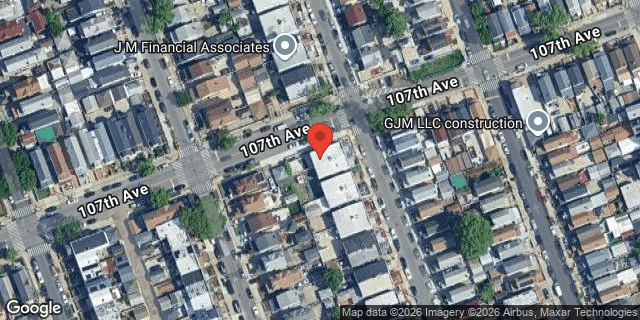 Aerial map of 107-02 123 STREET, Queens
