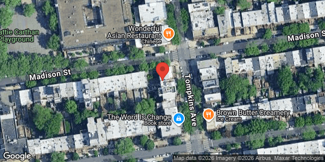 Aerial map of 356 TOMPKINS AVENUE, Brooklyn