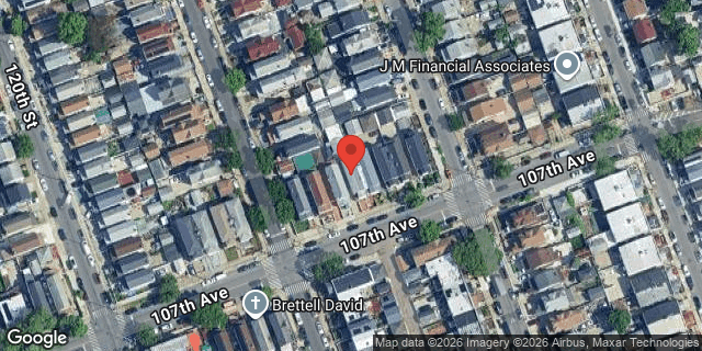 Aerial map of 121-09 107 AVENUE, Queens