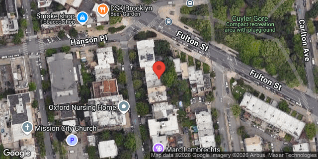Aerial map of 135 SOUTH OXFORD STREET, Brooklyn