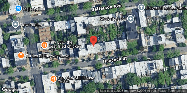 Aerial map of 669 HANCOCK STREET, Brooklyn