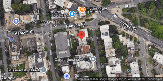 Aerial map of 128 SOUTH OXFORD STREET, Brooklyn