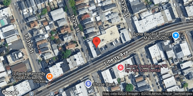 Aerial map of 112-03 LIBERTY AVENUE, Queens