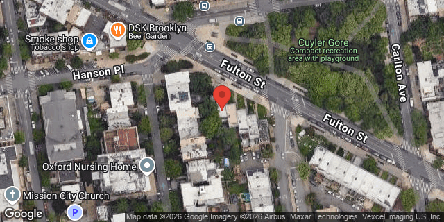 Aerial map of 720 FULTON STREET, Brooklyn