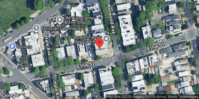 Aerial map of 36 NORWOOD AVENUE, Brooklyn