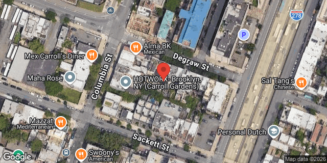 Aerial map of 134 DEGRAW STREET, Brooklyn