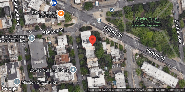 Aerial map of 131 SOUTH OXFORD STREET, Brooklyn