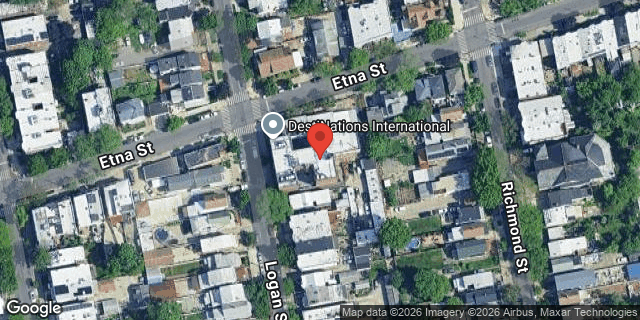 Aerial map of 53 LOGAN STREET, Brooklyn