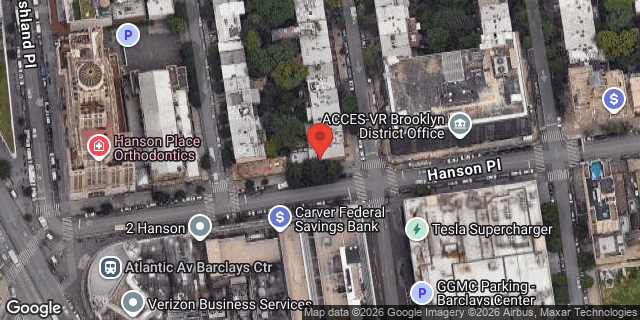 Aerial map of 140 FT GREENE PLACE, Brooklyn