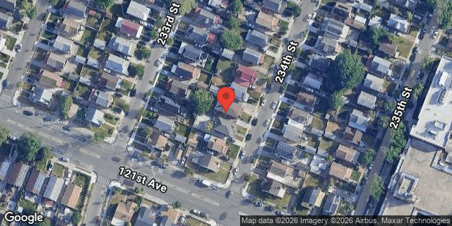 Aerial map of 120-44 234 STREET, Queens