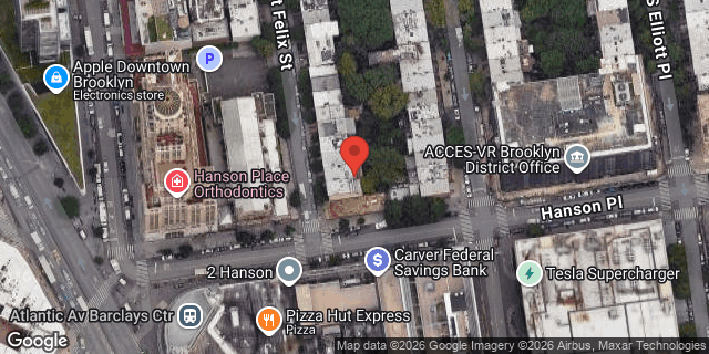 Aerial map of 143 ST FELIX STREET, Brooklyn