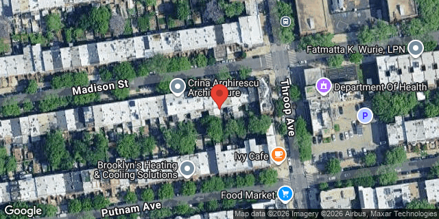 Aerial map of 408 MADISON STREET, Brooklyn