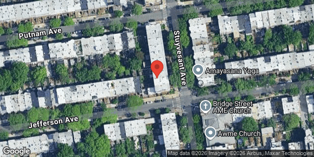 Aerial map of 278 STUYVESANT AVENUE, Brooklyn