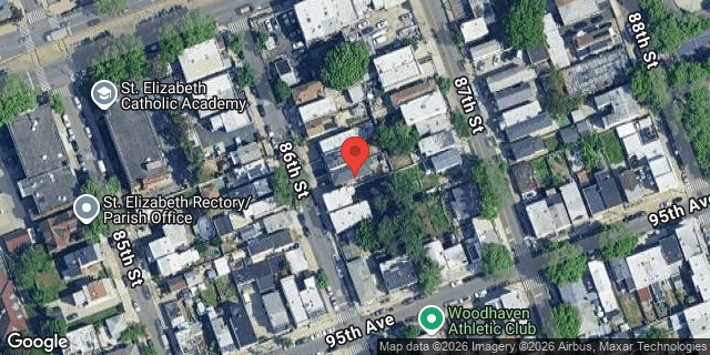 Aerial map of 94-23 86 STREET, Queens