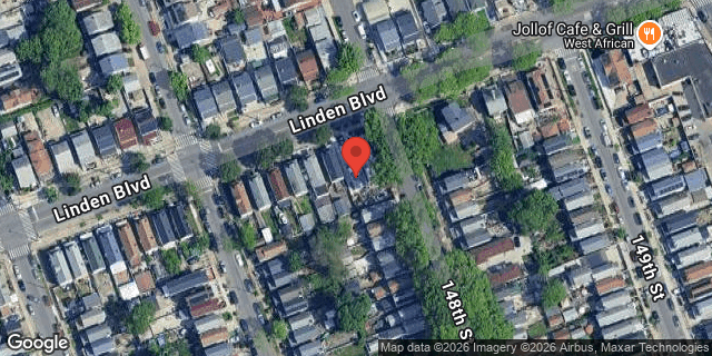 Aerial map of 147-16 LINDEN BOULEVARD, Queens