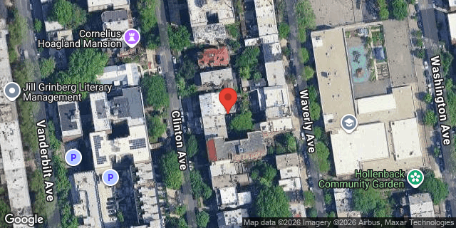 Aerial map of 421 CLINTON AVENUE, Brooklyn