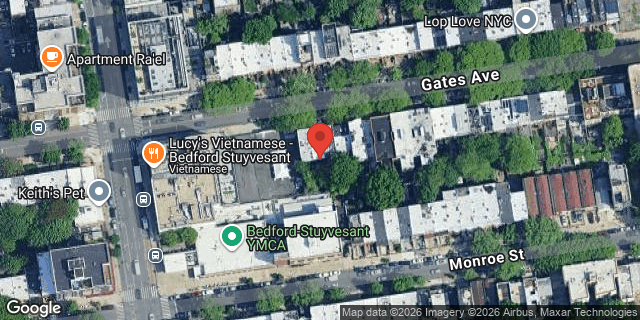 Aerial map of 332 GATES AVENUE, Brooklyn