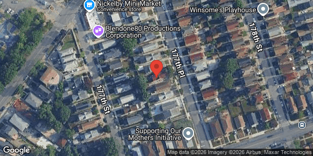 Aerial map of 119-44 177 PLACE, Queens