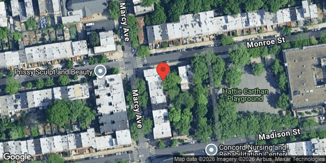 Aerial map of 815 MARCY AVENUE, Brooklyn