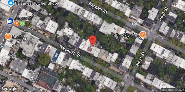 Aerial map of 109 WYCKOFF STREET, Brooklyn