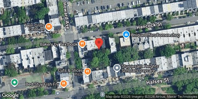 Aerial map of 882 HANCOCK STREET, Brooklyn
