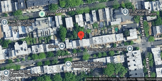 Aerial map of 247 MONROE STREET, Brooklyn