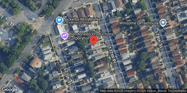 Aerial map of 119-34 177 PLACE, Queens