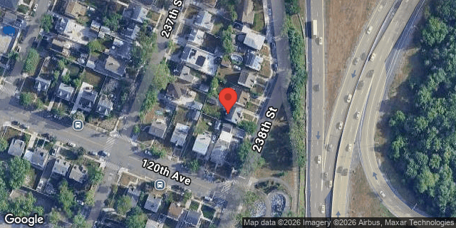 Aerial map of 119-46 CROSS ISLAND PARKWAY, Queens