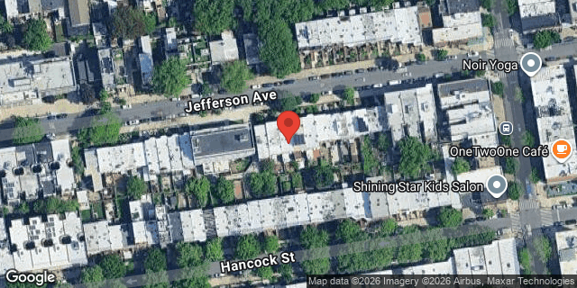 Aerial map of 816 JEFFERSON AVENUE, Brooklyn