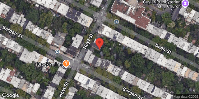 Aerial map of 139 HOYT STREET, Brooklyn
