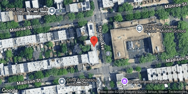 Aerial map of 510 THROOP AVENUE, Brooklyn