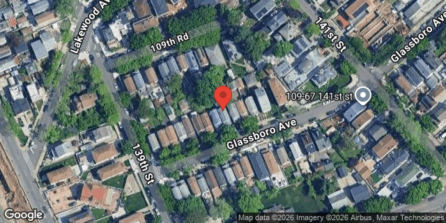Aerial map of 139-17 GLASSBORO AVENUE, Queens