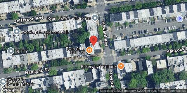 Aerial map of 72 HOWARD AVENUE, Brooklyn