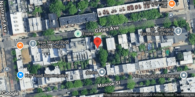 Aerial map of 424 GATES AVENUE, Brooklyn
