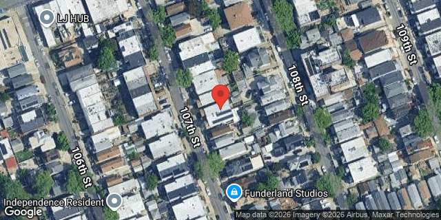 Aerial map of 101-35 107 STREET, Queens