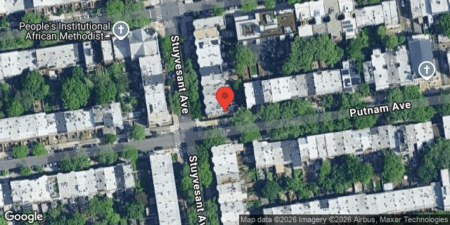 Aerial map of 251 STUYVESANT AVENUE, Brooklyn