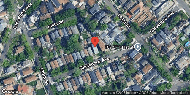 Aerial map of 139-27 GLASSBORO AVENUE, Queens