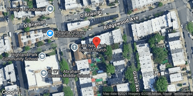 Aerial map of 558 RIDGEWOOD AVENUE, Brooklyn
