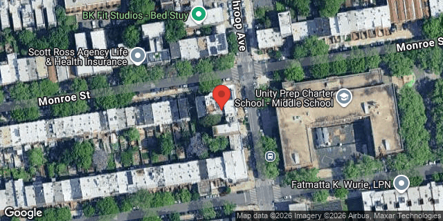 Aerial map of 414 MONROE STREET, Brooklyn