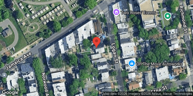 Aerial map of 20 LOGAN STREET, Brooklyn