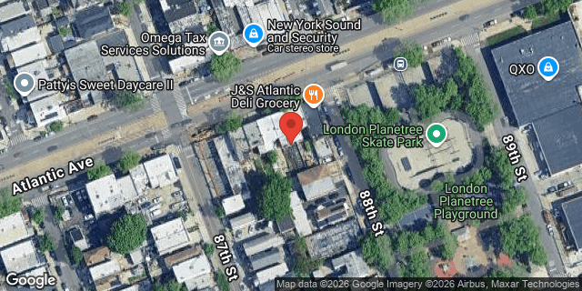 Aerial map of 87-16 ATLANTIC AVENUE, Queens