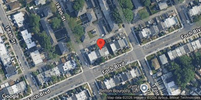 Aerial map of 169-07 FOCH BOULEVARD, Queens